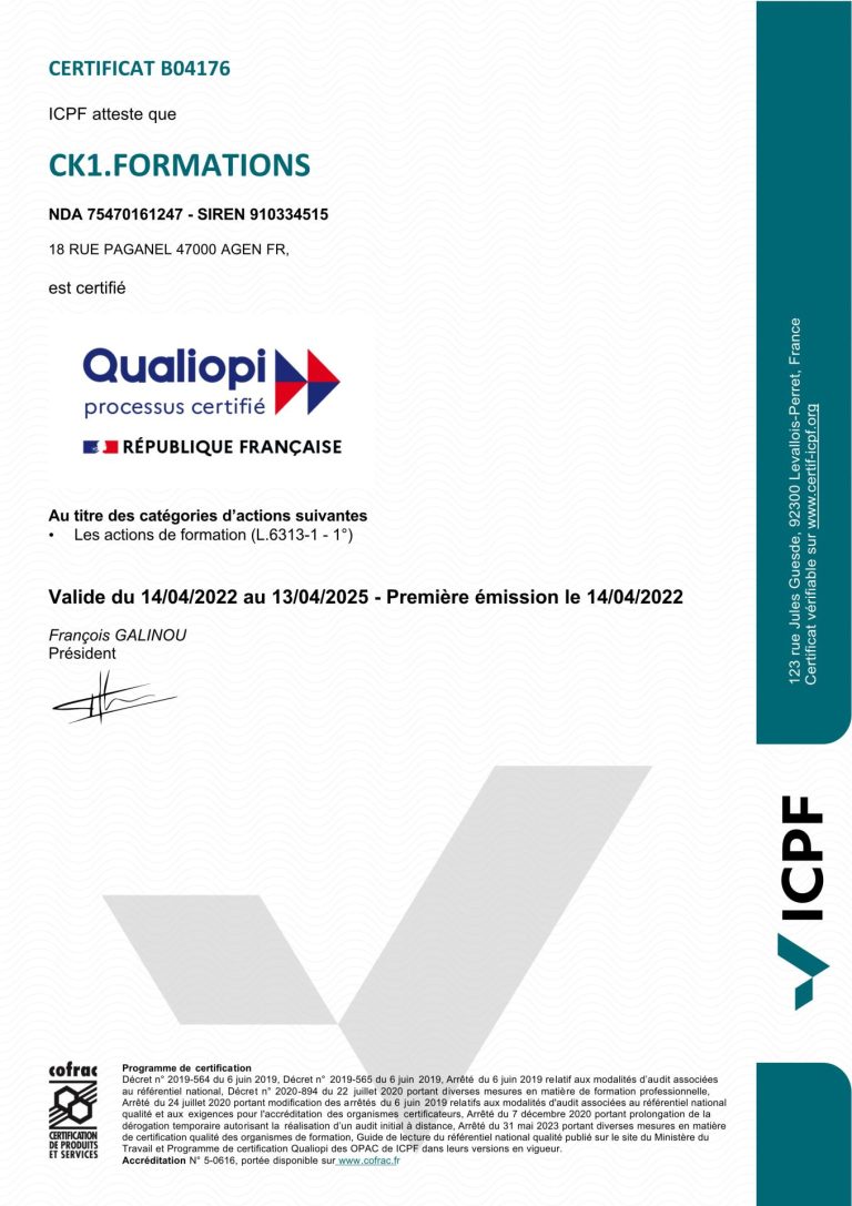 Certificat